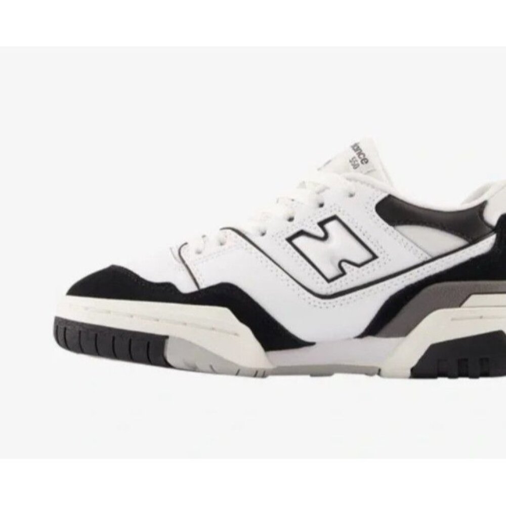 NIB New Balance 550 Sneaker Black White EU 39 Kids 6.5
